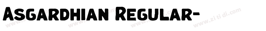 Asgardhian Regular字体转换